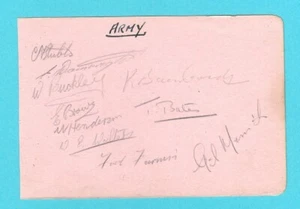 EQUIPO DE FÚTBOL XI DEL EJÉRCITO BRITÁNICO 1946 RARO AUTÓGRAFO ORIGINAL PÁGINA 10 X FIRMAS - Imagen 1 de 4