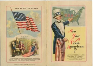 Folleto de Inmigración y Ciudadanía de los Estados Unidos c1923 - Metro Life - Imagen 1 de 3