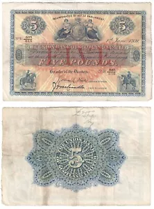 Union Bank of Scotland Ltd £5 Banknote (1931) BYB ref: SC912c - VF - Picture 1 of 3