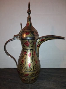 Vintage Middle Eastern Dallah Kaffeekanne ~ Arabische Kaffee Teekanne Nummer 44 - Bild 1 von 16