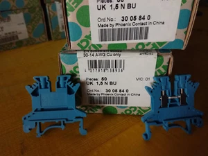 Phoenix Contact UK1.5N BU Art.No. 3005840 Feed Through Terminal Block Blue Cheap NEW - Picture 1 of 2