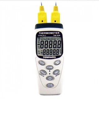 Термометр Tenmars TM-82N с двумя входными каналами тип K/J - Изображение 1 из 3
