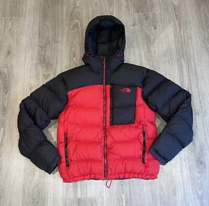 Vintage North Face 700 Puffer Jacket Size Uk Small Red And Black - Picture 1 of 21