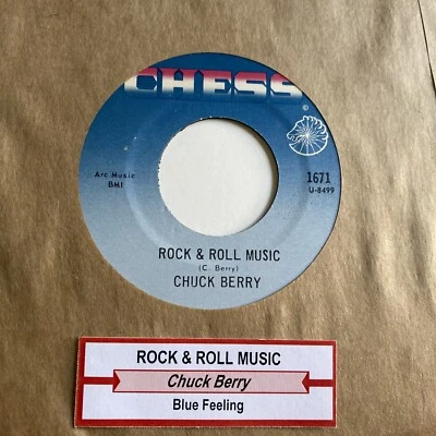 Chuck Berry 45 Rock and Roll Music / Blue Feeling NEW reissue unplayed - Image 1 of 3