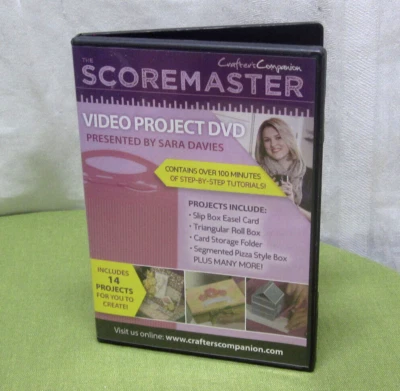 CRAFTERS COMPANION Scoremaster tutorial PC CD-Rom gift box-making 2016 - Image 1 of 2