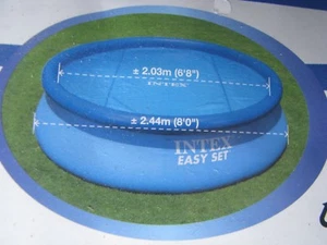 Intex Solarplane Solarfolie 244cm für Pool Quick up & Frame Pool Wärmeplane  - Bild 1 von 1