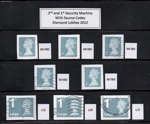Diamond Jubilee 2012 Security Machins with Source Codes (FULL SET) Fine Used - Picture 1 of 1