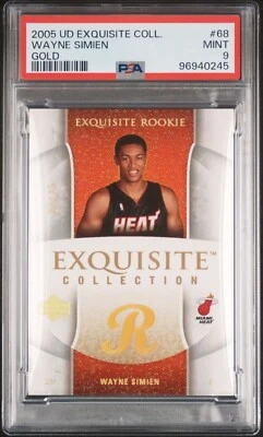 2005 Upper Deck UD Exquisite Wayne Simien Rookie Gold /25 #68 PSA 9 - Image 1 of 2