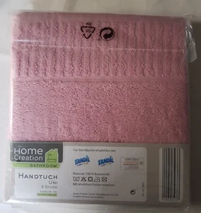 2 neue flauschige rosa Handtücher, hohe Saugfähigkeit - Bild 1 von 4