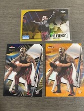2020 WWE Chrome & Finest Bray Wyatt 3 Card Refractor Lot Black Gold Orange