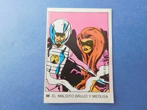 1980 Terrabusi Marvel Argentina Variant Sticker Card 98 Medusa - Picture 1 of 2