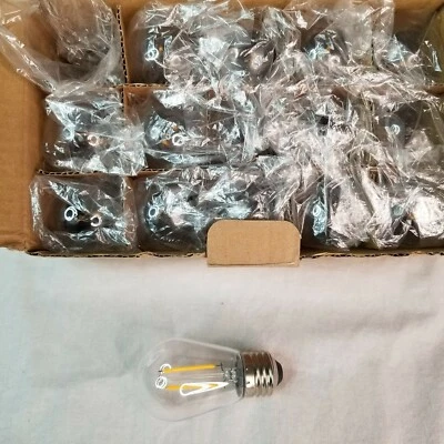 LED S14 Replacement Dimmable Light Bulbs, 2W, Warm White, 9cm, 3.5" 15 Pack - Image 1 of 4