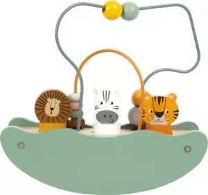 Motorikschleife mit Wippe Safari, Holz, Motorikspielzeug ab 1 Jahr - Bild 1 von 9