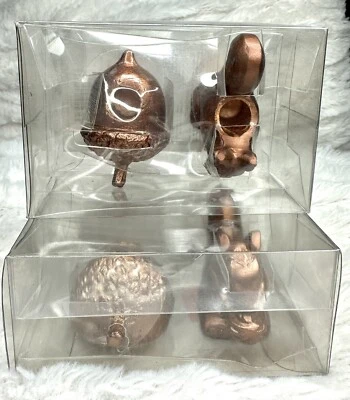 New Copper Acorn & Squirrel Fall Taper Candle Holders, Bed Bath & Beyond 4 Pcs. - Image 1 of 4