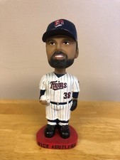 2009 Minnesota Twins SGA Bobble Head Bobblehead Rick Aguilera STH Red Base