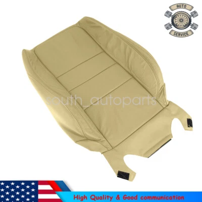 For 2008-12 Honda Accord Passenger Side Top Back Leather Seat Cover Tan New Foto 1 de 4