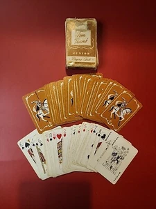 Vintage Knight Arrco Tom Thumb Junior Size Playing Cards Complete Deck 2 Joker - Picture 1 of 8