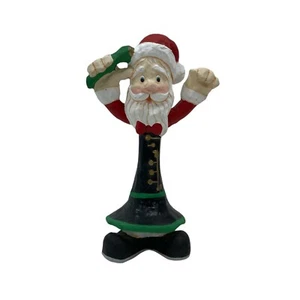 Vintage Santa Claus Paper Mache Clarinet Music Christmas Holiday Home Decor 14” - Picture 1 of 10