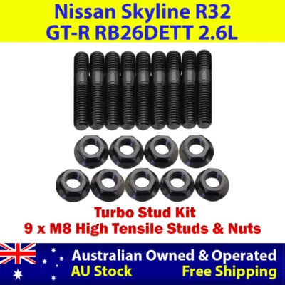 Kit de pernos turbo de alta resistencia para Nissan Skyline R32 GT-R RB26DETT 2,6 L Foto 1 de 4