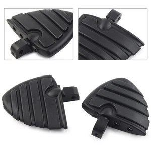 Hintere Fußrasten Schwarz für Honda 750 Shadow Ace Aero Spirit RS 2000-2013 - Picture 1 of 9