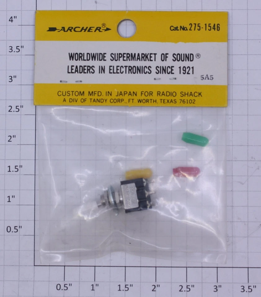 Mini interruptor de palanca Radio Shack 275-1546 Foto 1 de 1