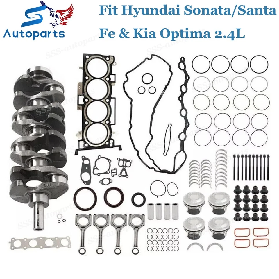 Engine Crankshaft Connecting Rod Fit Hyundai Sonata/Santa Fe & Kia Optima 2.4L - Image 1 of 4
