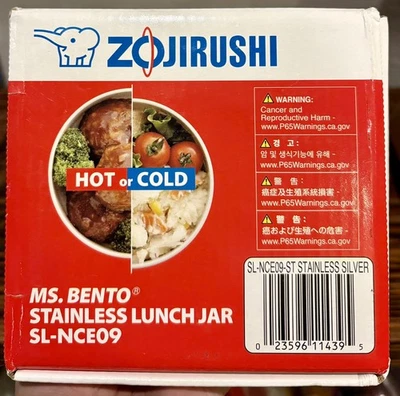 Japanese ZOJIRUSHI Ms. Bento Hot or Cold  Lunch Box BENTO SL-NCE09, BNIB  - Image 1 of 4