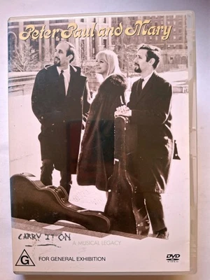 Peter, Paul and Mary-Carry It On-A Musical Legacy [DVD Región 2-6] FastPost GRATIS Foto 1 de 4