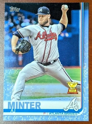 AJ Minter 2019 Topps FATHER'S DAY Blue /50 All-Star Rookie Cup #467 Braves Mets - Image 1 of 2