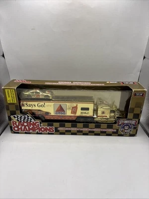 Camión de equipo Racing Champions Nascar Gold Citgo escala 1:64 Ltd. (b) #21 Foto 1 de 4