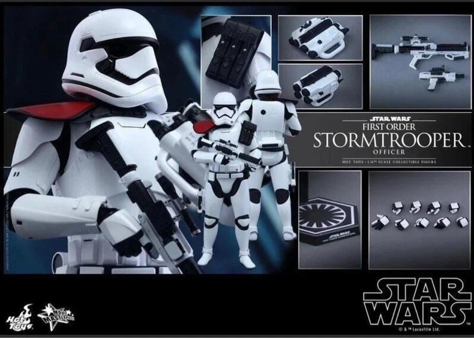 Hot Toys MMS334 Star Wars First Order Stormtrooper Officer 1/6 Action Figure - Image 1 of 1