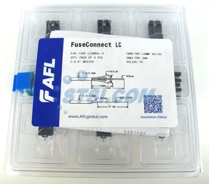 AFL FuseConnect LC OM3 Fiber Optic Connector, 6-Pack FUSE-LC2M50L-6 ~STSI - Picture 1 of 7