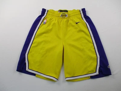 Nike Los Angeles Lakers Shorts Mens Small Yellow NBA Basketball Drawstring - Image 1 of 4