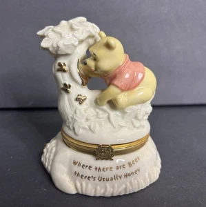 Lenox Winnie Puuhs Schatz des Honigs Disney Schmuckschatulle Keramik OHNE CHARM - Bild 1 von 6