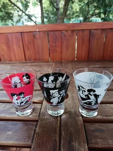 Vintage 3er Set Modern Design Italienisch KULTFOLIE Martini Glas Set - Bild 1 von 8