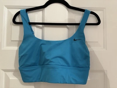 Nike Sujetador Deportivo Turquesa con Tirantes Ajustables - Mediano Foto 1 de 4