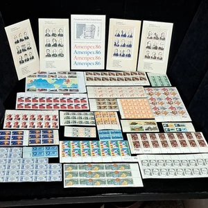 Briefmarken Lot TEILBOGEN SORTIERT BLÖCKE Nachlass Verkauf Fund ungesucht Vintage US Briefmarken  - Bild 1 von 21