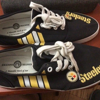 Zapatos bajos The Bradford Exchange Pittsburgh Steelers para mujer talla 10 Foto 1 de 4