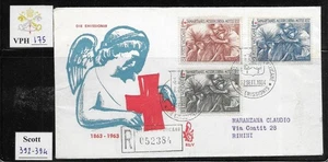 VPH_175. VATIKAN. FDC Venetien w. 1964 ROTES KREUZ. Scott 392-394 - Bild 1 von 1