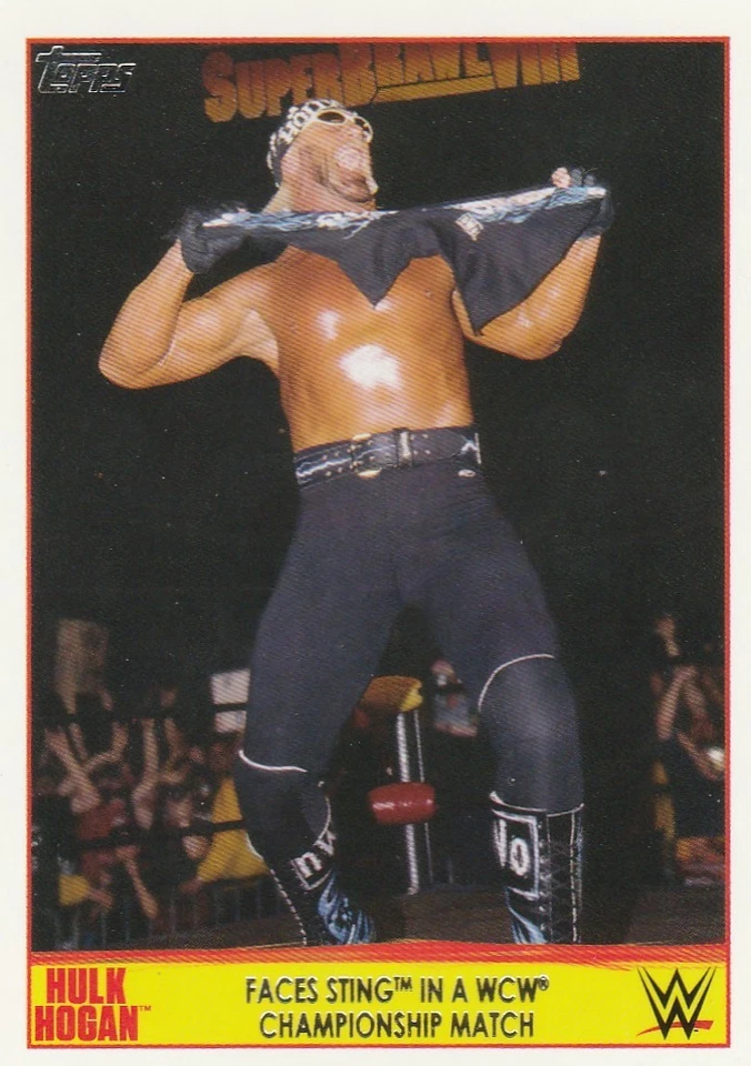 2015 TOPPS WWE ROAD TO WRESTLEMANIA Hulk Hogan TRIBUTE 23 Sting - Image 1 of 1