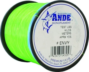 Ande A14-12GE Premium Mono Line 1/4 lb Spool 12 lb 1000 Yards Green - Picture 1 of 1