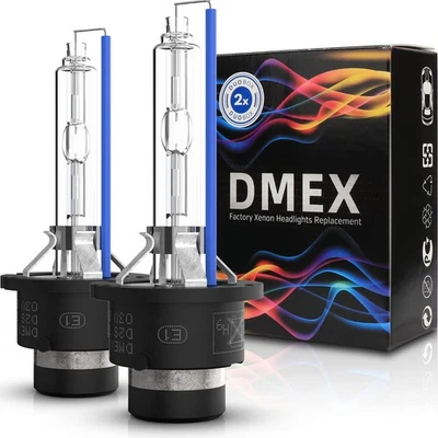 DMEX D2S - 35W - 6000K Cool White Xenon Headlight HID Bulbs 85122 66240 66040 - Image 1 of 4