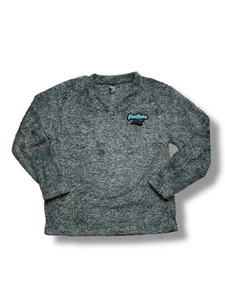 NFL Carolina Panthers Women’s Sherpa Pullover Jumper – Grey, Size L – Ex Con - Picture 1 of 10