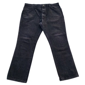 Vintage Rustler Jeans Men's Size 40x32 Made in USA Black Faded Western Tag 42x32 - Picture 1 of 15