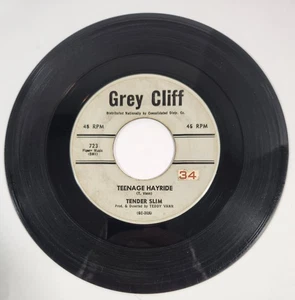 Tender Slim - Teenage Hayride & Hey Joe!- 45 - Grey Cliff 723 - VG+ - Imagen 1 de 2