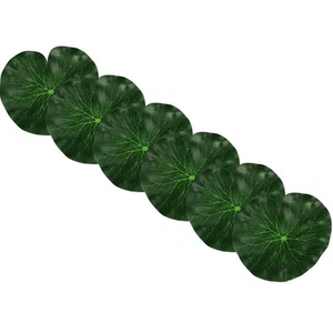 Artificial Floating Foam Lotus Leaves Artificial Foliage Pond Decor 18cm Pack... - Picture 1 of 6
