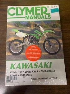 New Clymer Repair Manual For Kawasaki KX80 KX85 KX100 M448 - Picture 1 of 2