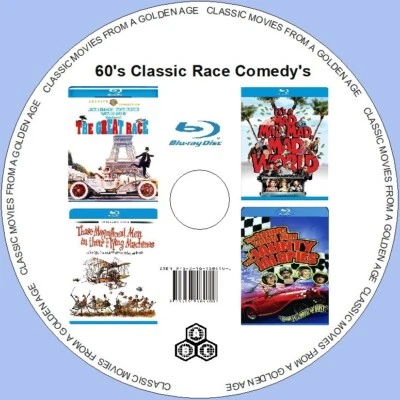 MONTE CARLO OR BUST (1960's) + 3 MOVIES -Public Domain Movies BLU-RAY NO CASE - Image 1 of 4