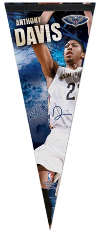 New Orleans Pelicans ANTHONY DAVIS SUPERSTAR NBA Premium Felt Collectors Pennant Cover