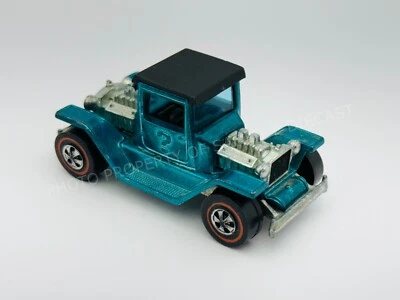 Interior negro Hot Wheels Redline T-4-2 Tough Aqua HK muy bonito!!! Foto 1 de 4
